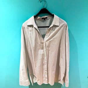 Striped button down shirt